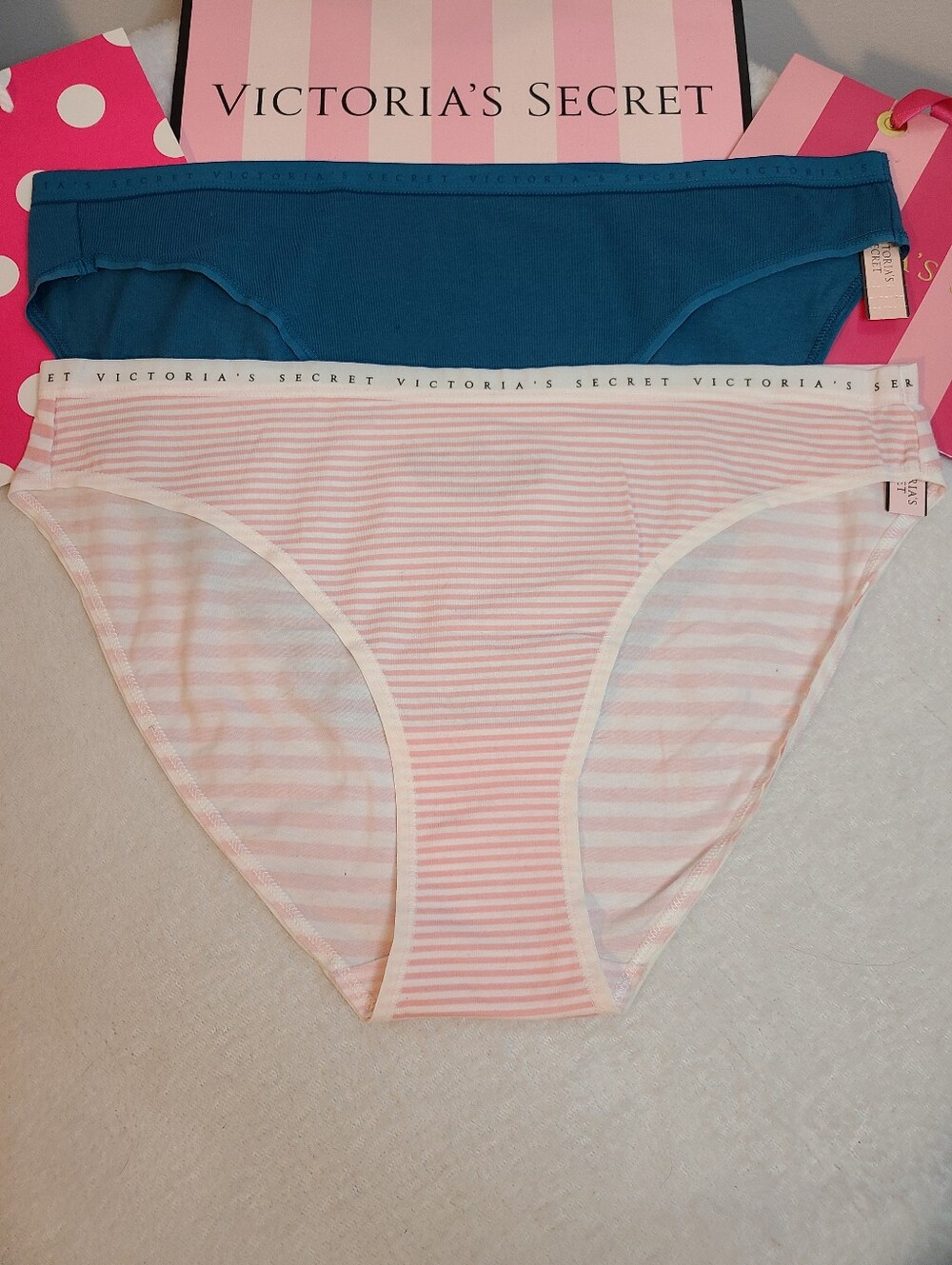 Victoria's Secret 2pk Signature Cotton Classic Bikini Panties Size XL